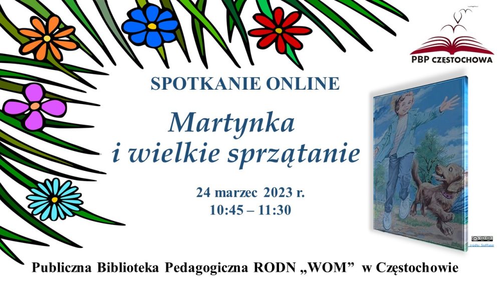 zaproszenie na spotkanie online: Martynka i wielkie sprzątanie