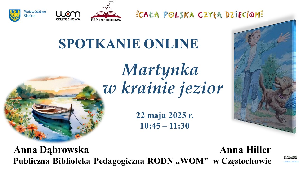 Spotkanie czytelnicze online „Martynka w krainie jezior” – zaproszenie do udziału