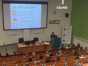 Powitanie zgromadzonych na uroczystym wręczeniu nagród